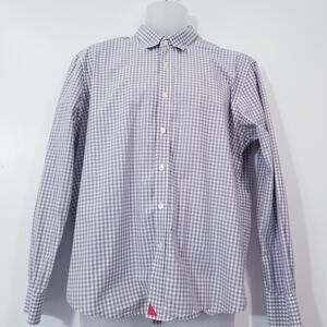 Untuckit Plaid Print Button Front Long Sleeves Collared Shirt
